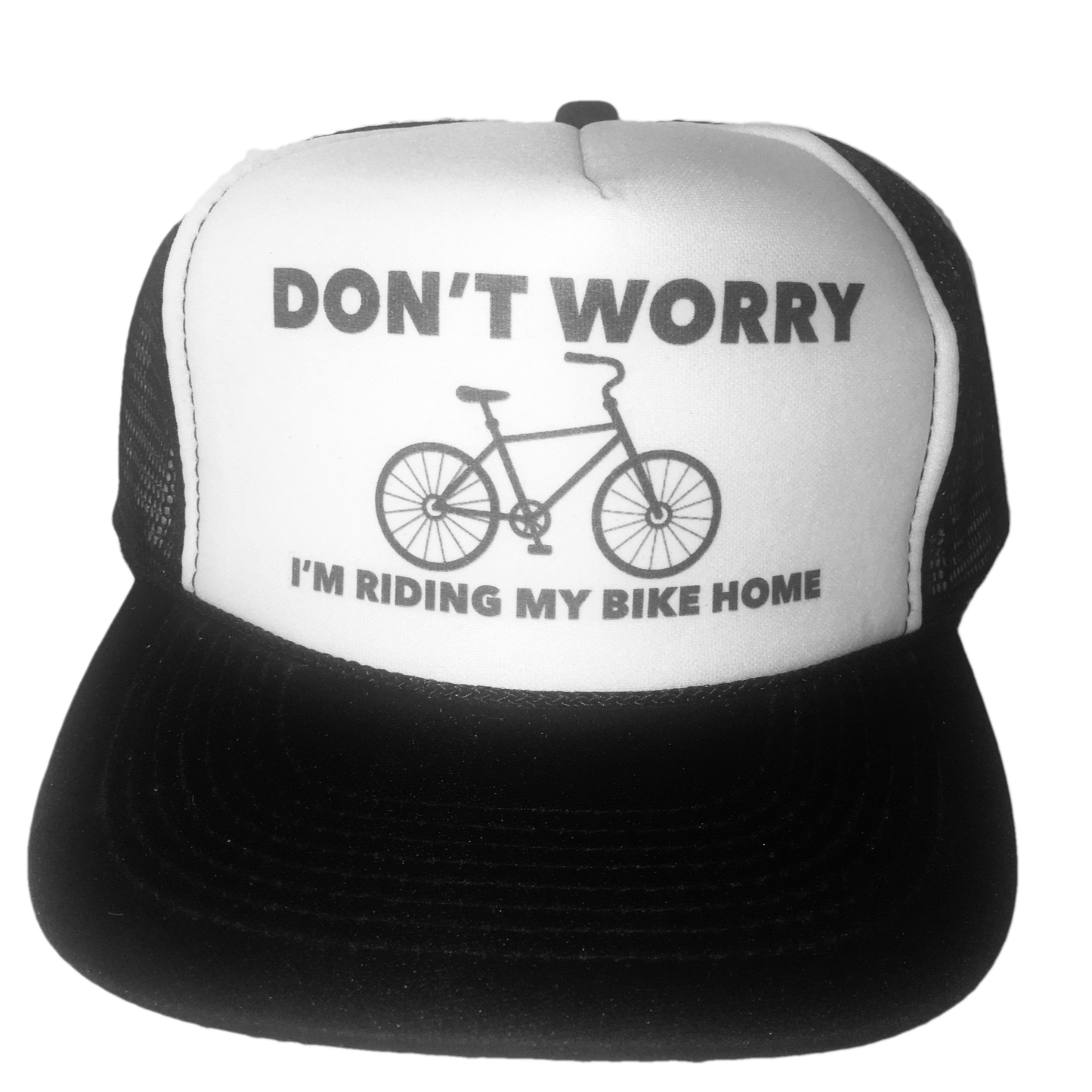Don't Worry I'm Riding My Bike Home Trucker Hat Uncle Bekah’s Inappropriate Trucker Hats
