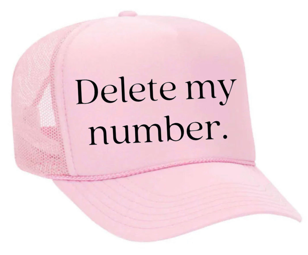 Delete My Number Trucker Hat Uncle Bekah’s Inappropriate Trucker Hats