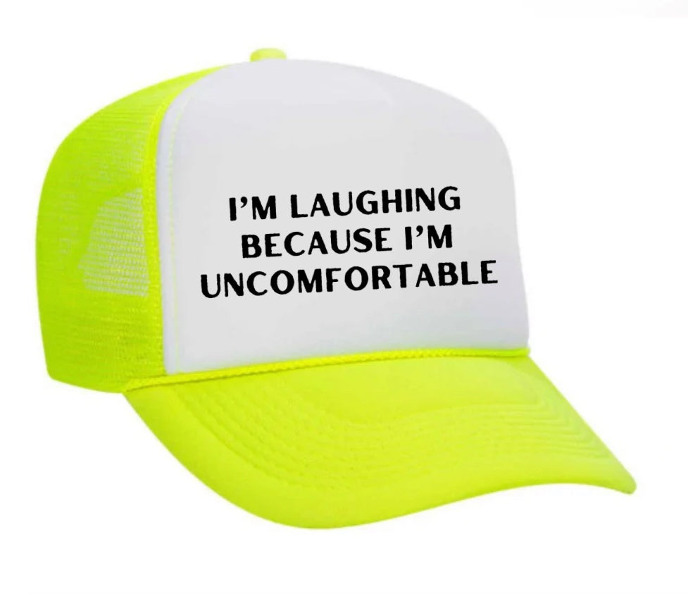I’m Laughing Because I’m Uncomfortable Trucker Hat Uncle Bekah’s Inappropriate Trucker Hats