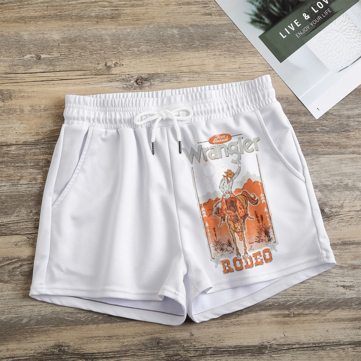 Wrangling Rodeo Casual Shorts Gunpowder and Lace Boutique Nac