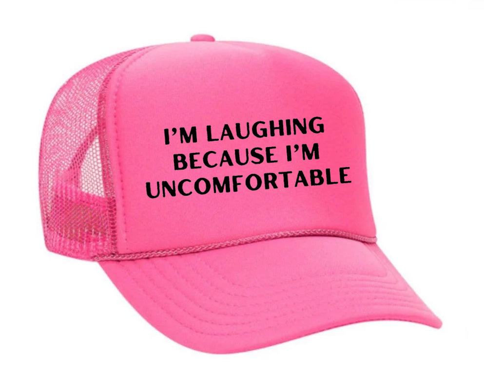 I’m Laughing Because I’m Uncomfortable Trucker Hat Uncle Bekah’s Inappropriate Trucker Hats