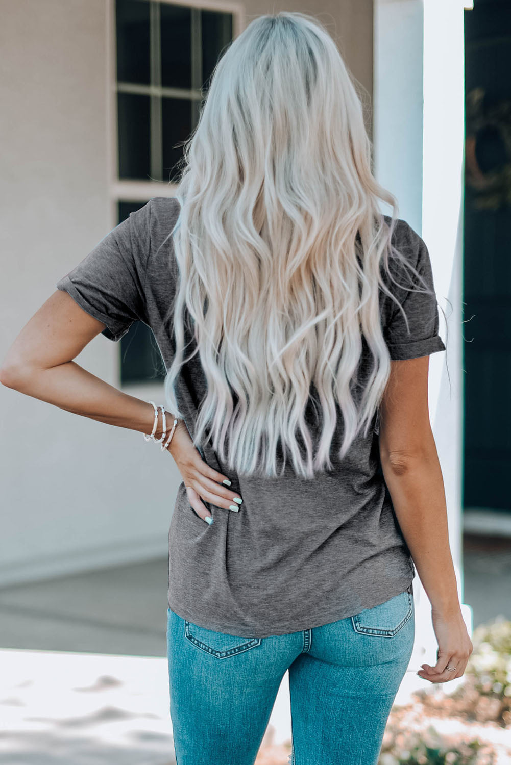 This Mama Runs on Coffee and Jesus Graphic Round Neck T-Shirt - Kittybear Krafts