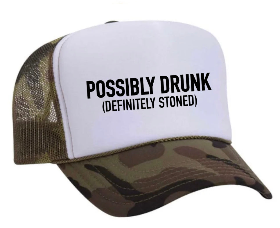 Possibly Drunk (Definitely Stoned) Trucker Hat Uncle Bekah’s Inappropriate Trucker Hats