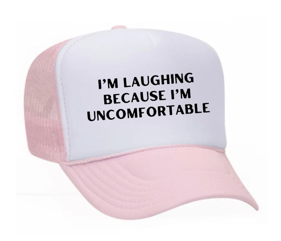 I’m Laughing Because I’m Uncomfortable Trucker Hat Uncle Bekah’s Inappropriate Trucker Hats