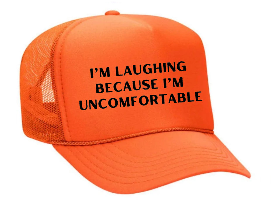 I’m Laughing Because I’m Uncomfortable Trucker Hat Uncle Bekah’s Inappropriate Trucker Hats