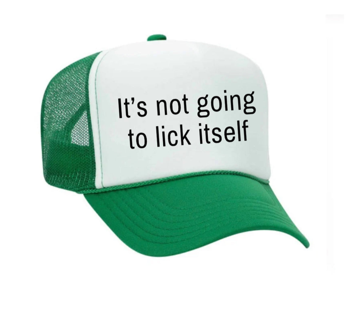 It’s Not Going To Lick Itself Trucker Hat Uncle Bekah’s Inappropriate Trucker Hats