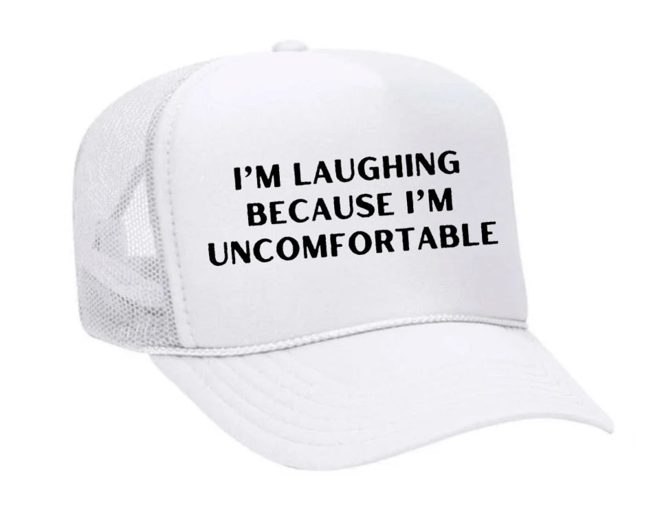 I’m Laughing Because I’m Uncomfortable Trucker Hat Uncle Bekah’s Inappropriate Trucker Hats