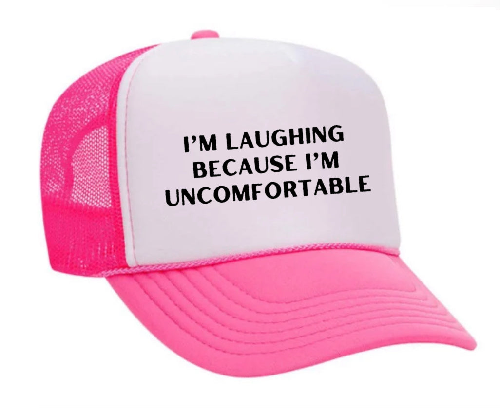 I’m Laughing Because I’m Uncomfortable Trucker Hat Uncle Bekah’s Inappropriate Trucker Hats