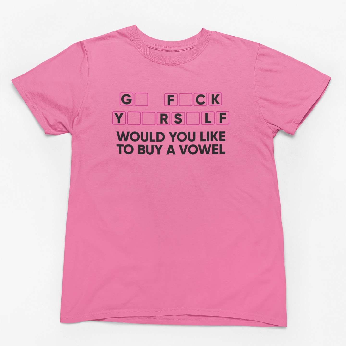 Would You Like to Buy a Vowel Graphic T-Shirt Tea Shirt Shoppe