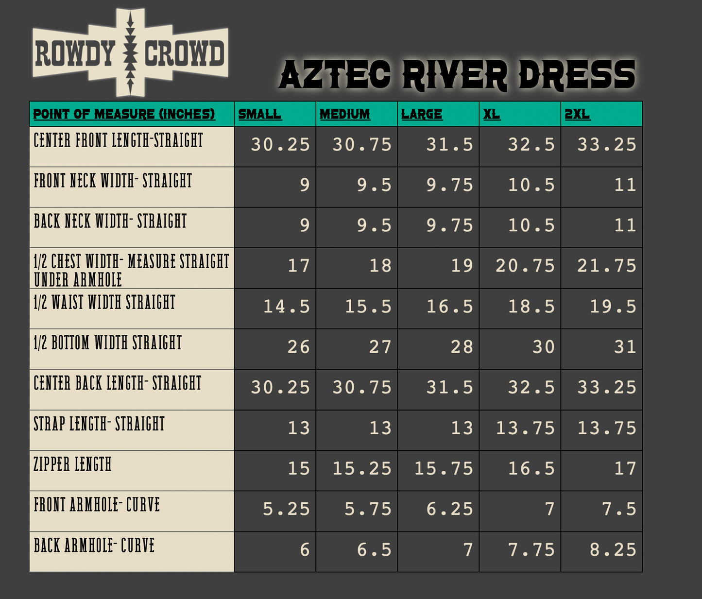 Aztec River Western Dress