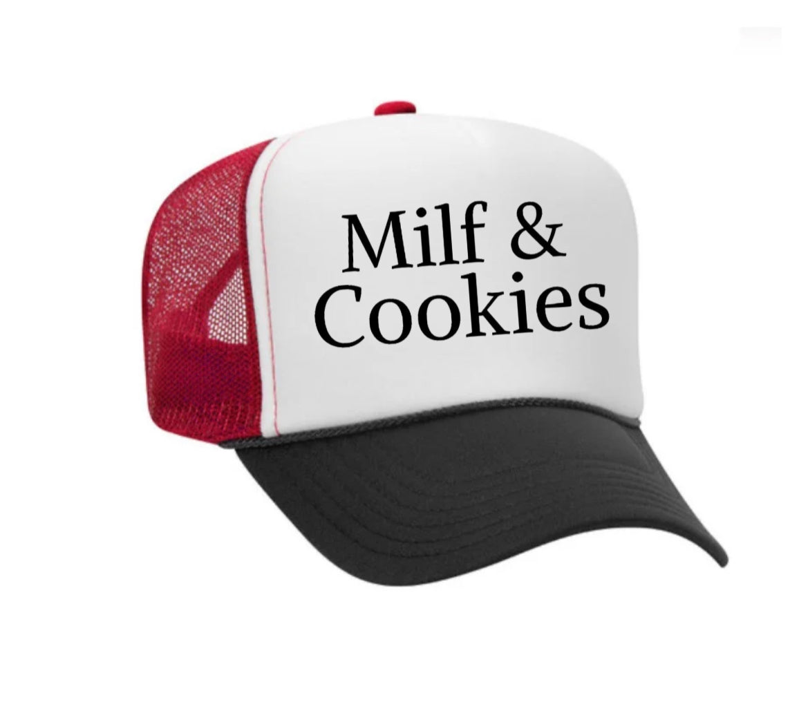Milf & Cookies Trucker Hat Uncle Bekah’s Inappropriate Trucker Hats