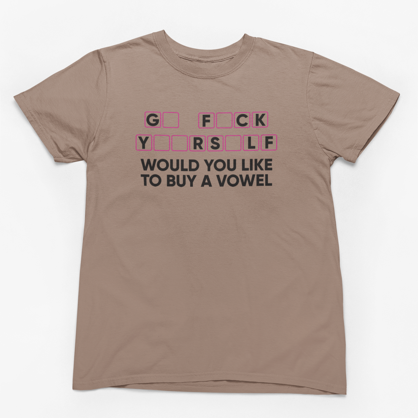 Would You Like to Buy a Vowel Graphic T-Shirt Tea Shirt Shoppe