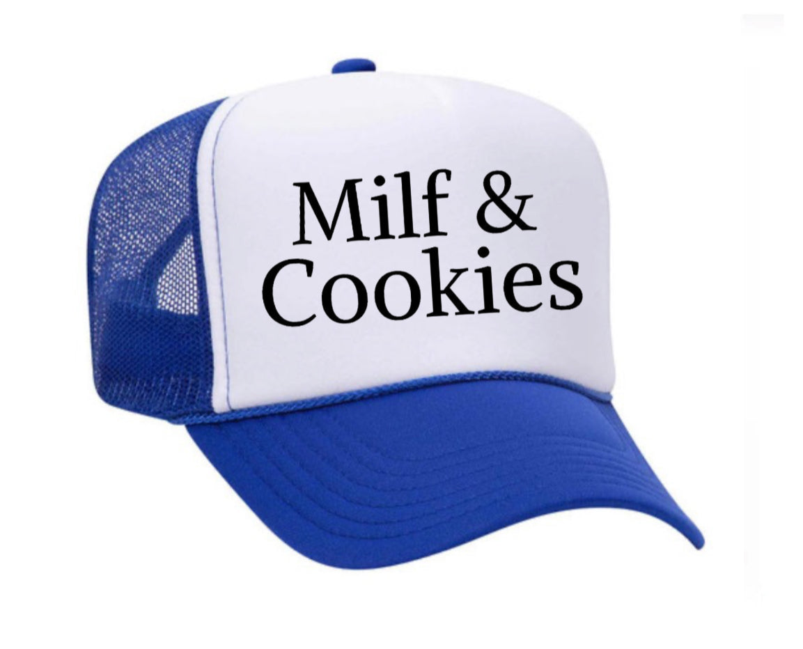 Milf & Cookies Trucker Hat Uncle Bekah’s Inappropriate Trucker Hats