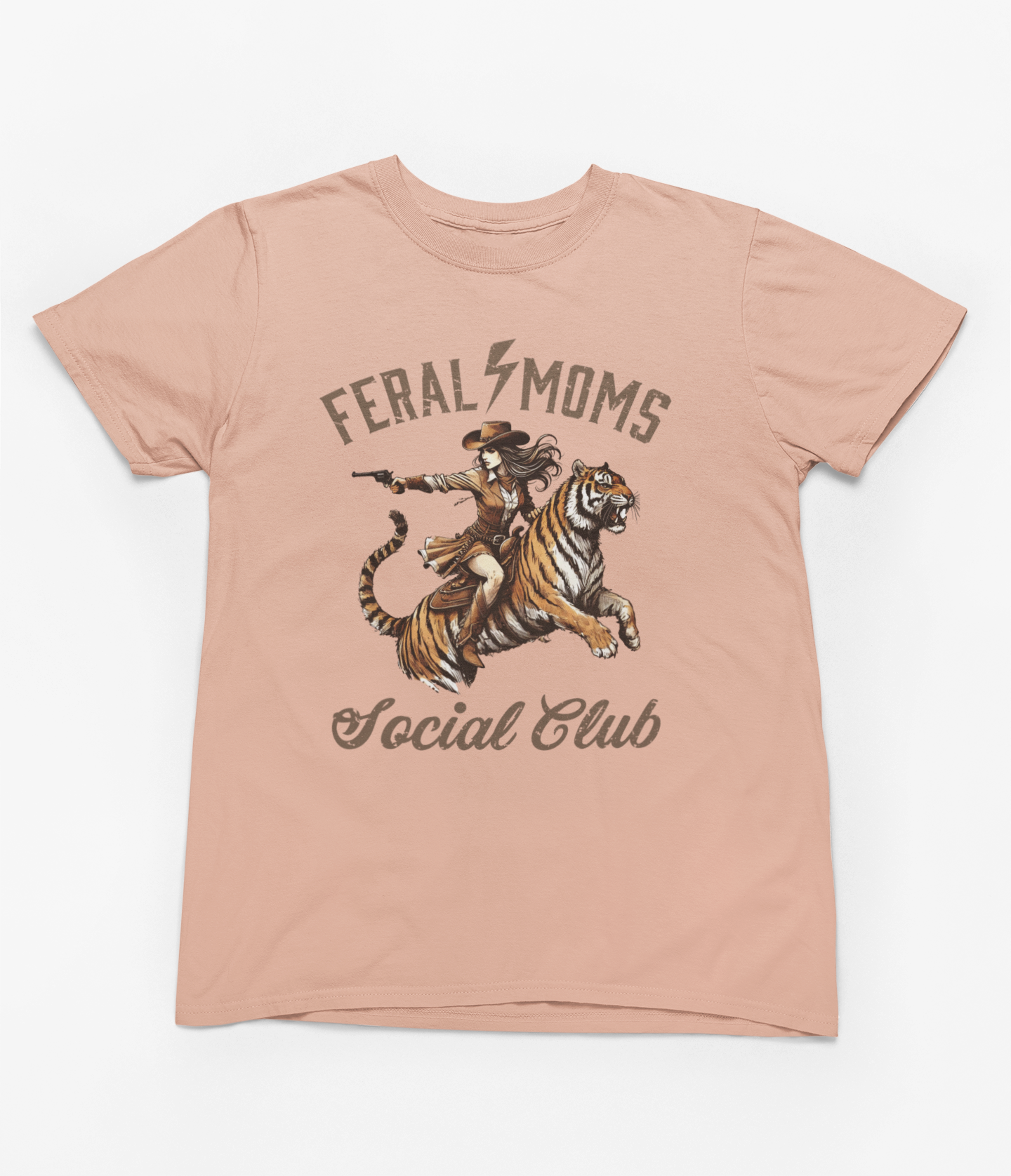 Feral Mom's Social Club Graphic T-Shirt Tea Shirt Shoppe