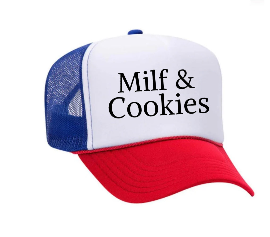 Milf & Cookies Trucker Hat Uncle Bekah’s Inappropriate Trucker Hats