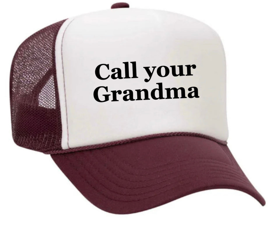 Call Your Grandma Trucker Hat Uncle Bekah’s Inappropriate Trucker Hats