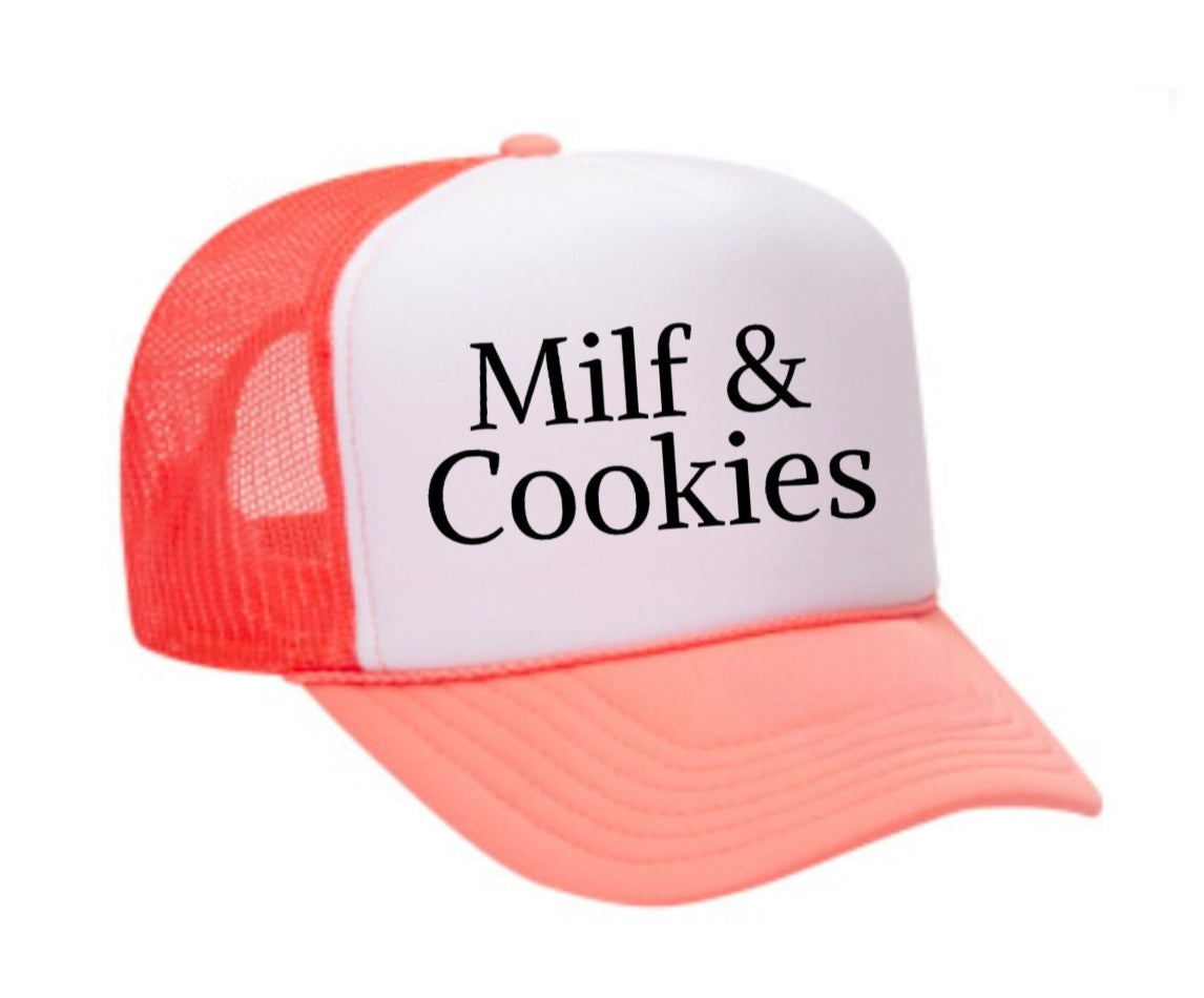 Milf & Cookies Trucker Hat Uncle Bekah’s Inappropriate Trucker Hats