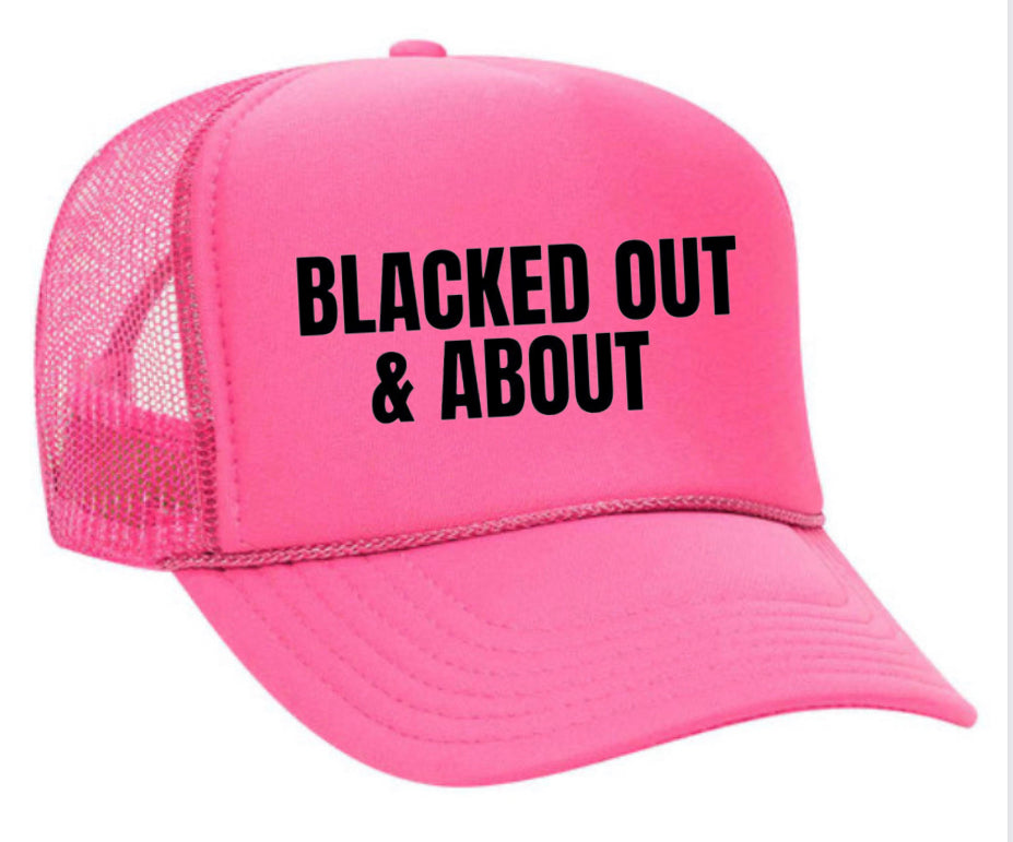 Blacked Out & About Trucker Hat Uncle Bekah’s Inappropriate Trucker Hats