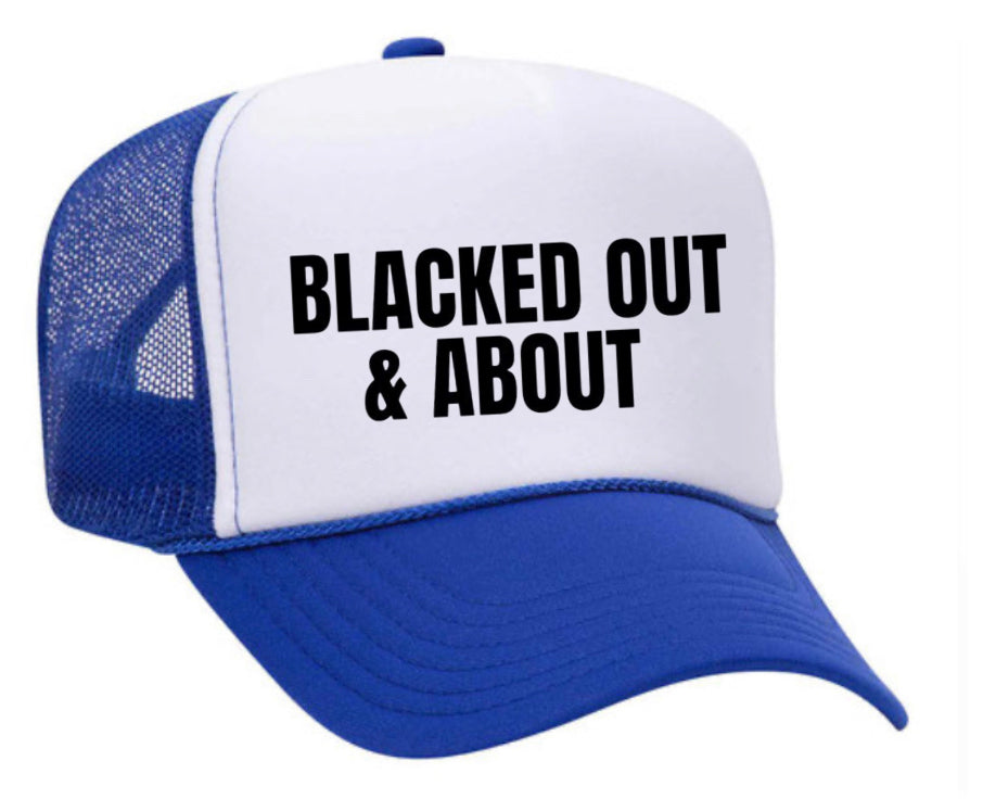 Blacked Out & About Trucker Hat Uncle Bekah’s Inappropriate Trucker Hats