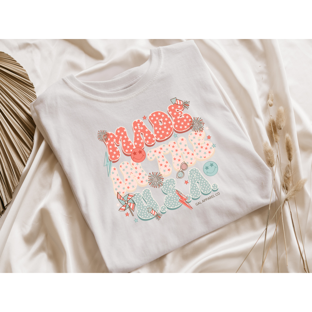 Made in the USA Patriotic Graphic Tee T-Shirt Gunpowder and Lace Boutique Nac