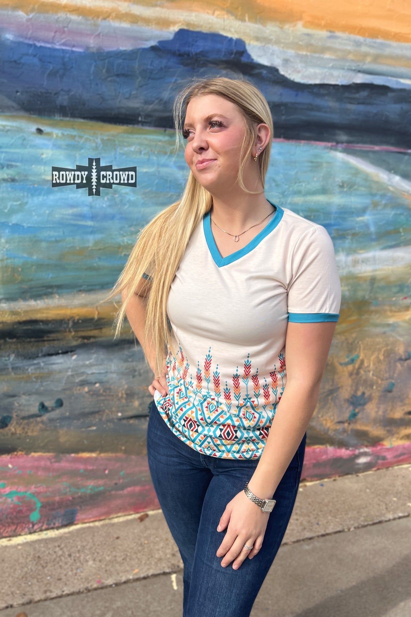 Tupelo Western Print T-shirt