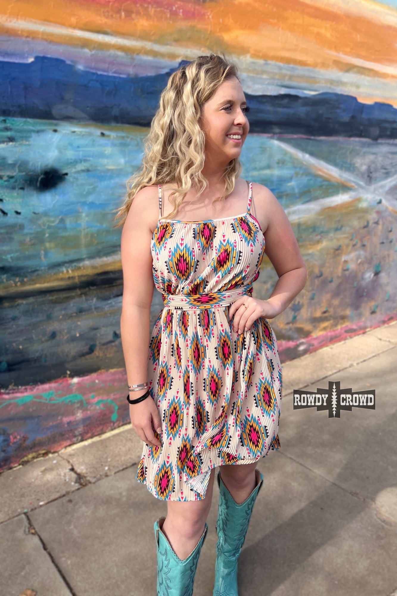 Aztec River Western Dress