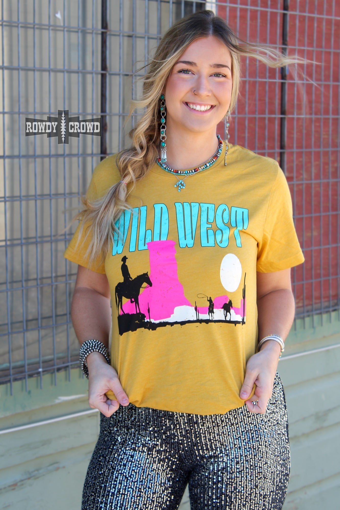 Wild West Western T-shirt Rowdy Crowd Clothing