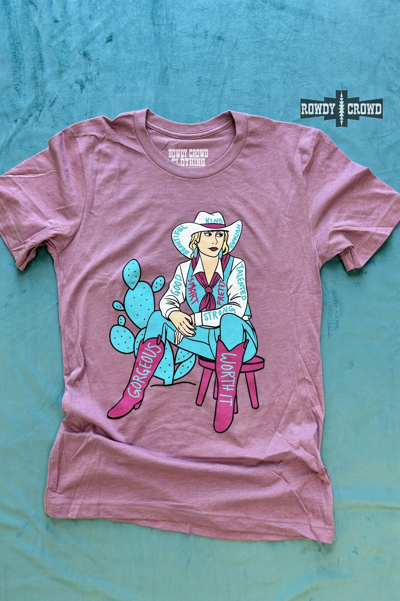 Cowgirl Affirmations Western T-Shirt Rowdy Crowd Clothing