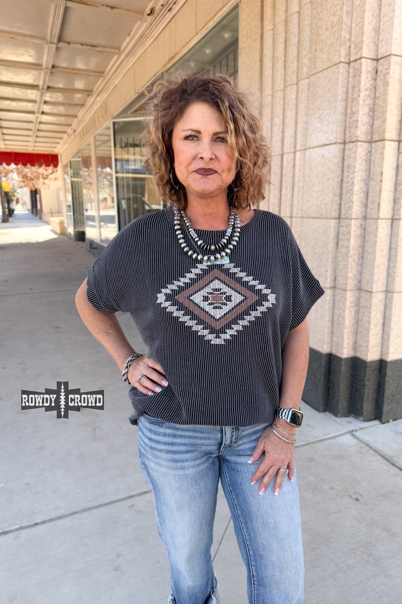 La Veta Western Top Rowdy Crowd Clothing
