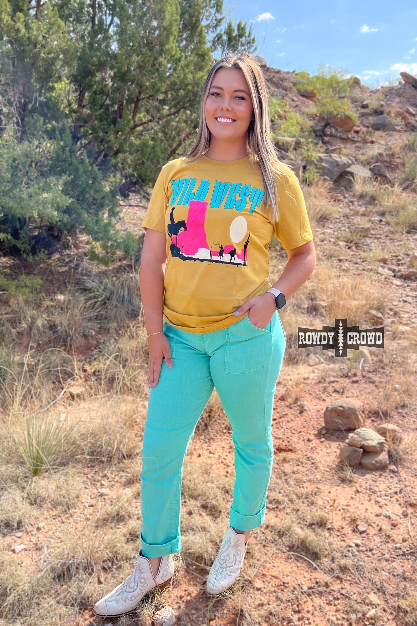 Wild West Western T-shirt Rowdy Crowd Clothing