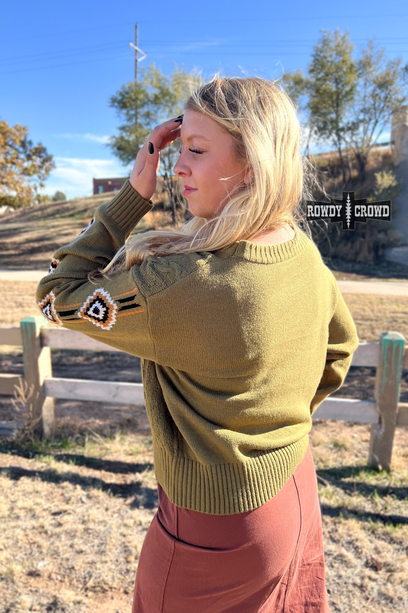 Sagebrush Western Sweater Rowdy Crowd Clothing