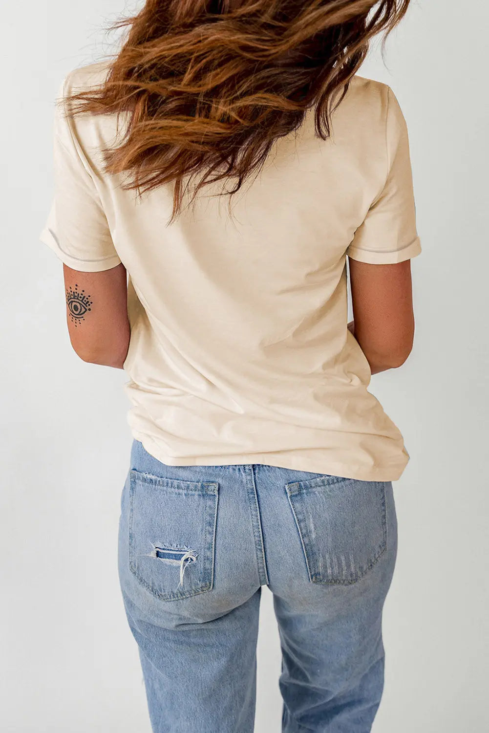 Pumpkin Graphic Round Neck Cuffed T-Shirt - Kittybear Krafts