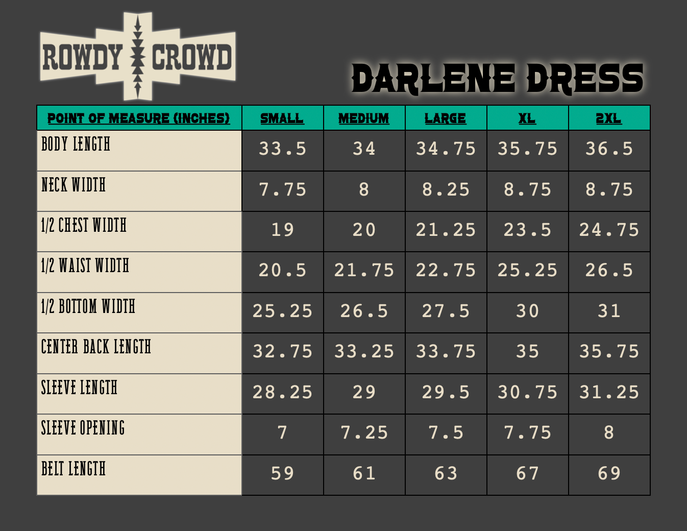 Darlene Western Dress