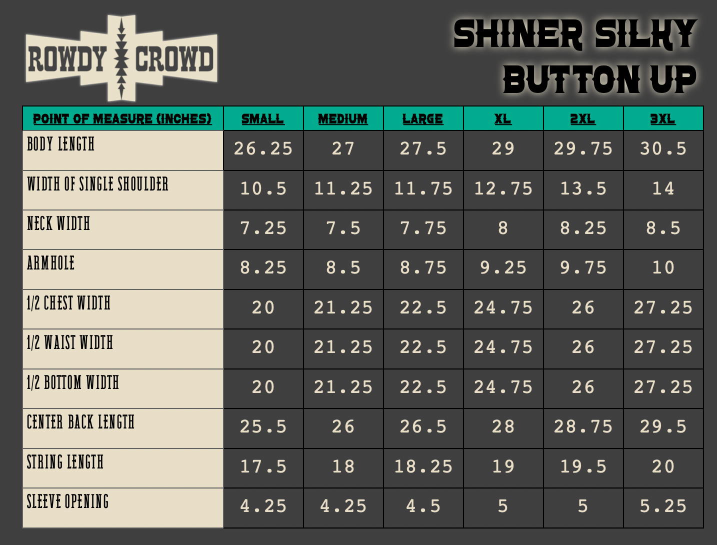 Shiner Silky Western Button Up