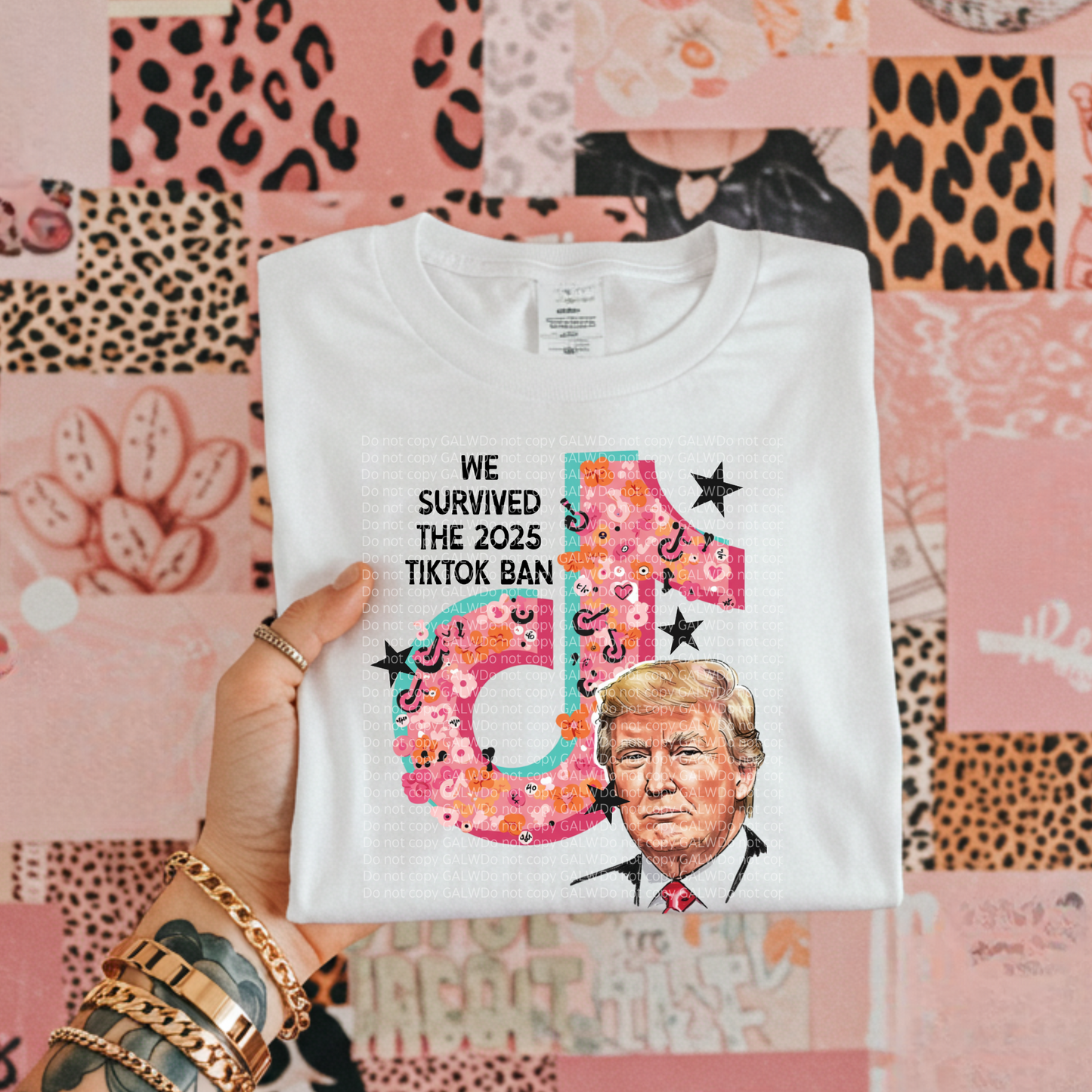 We Survived the 2025 TikTok Ban Graphic T-Shirt Gunpowder and Lace Boutique Nac