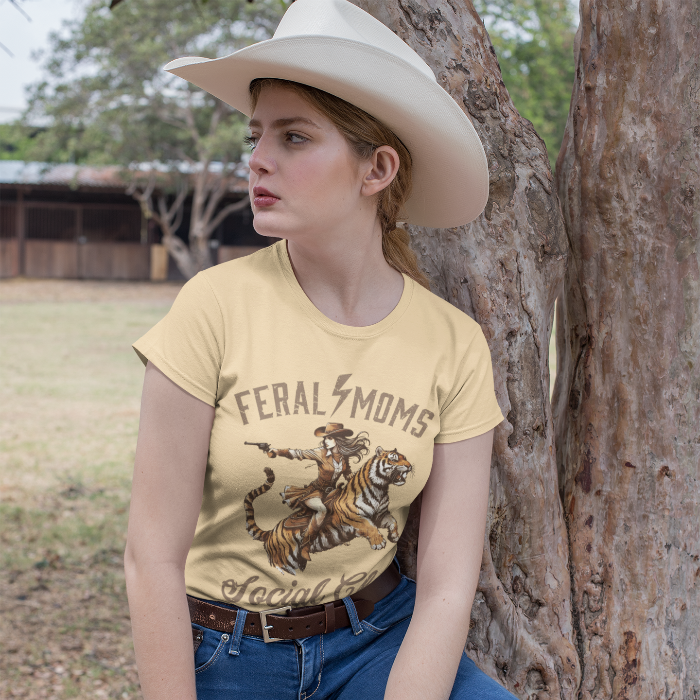 Feral Mom's Social Club Graphic T-Shirt Tea Shirt Shoppe