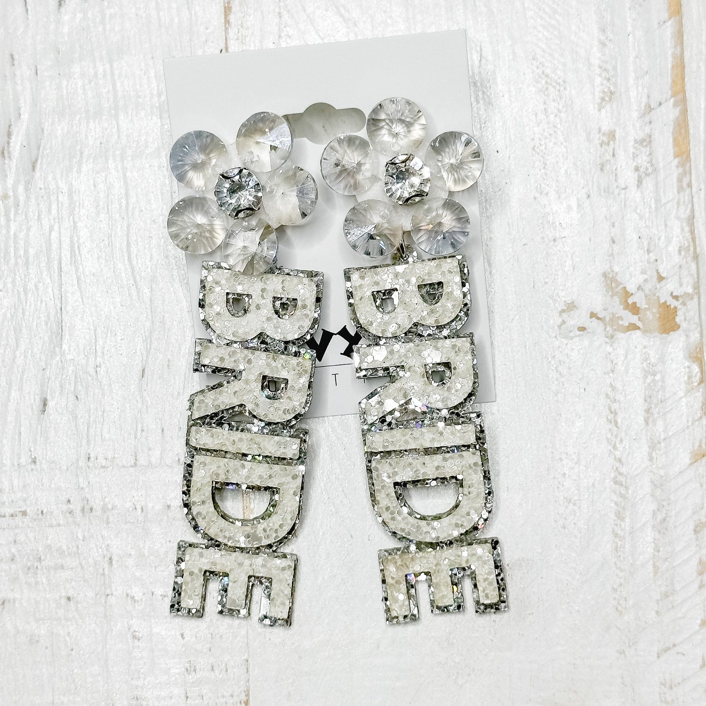 Bride Glitter Earrings Envy Stylz Boutique