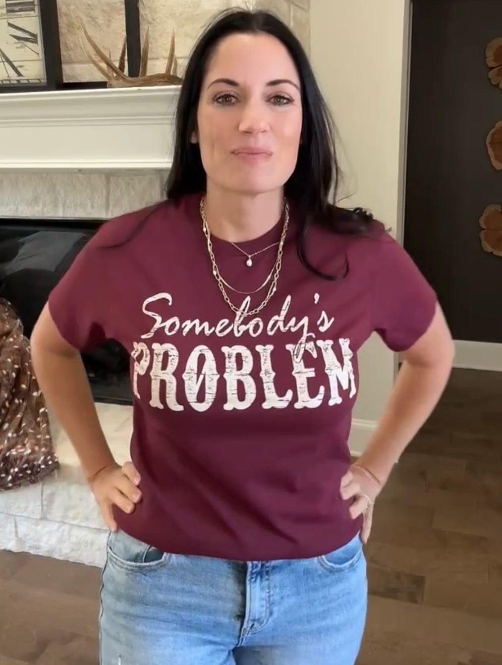 Somebody's Problem Graphic T-Shirt Envy Stylz Boutique