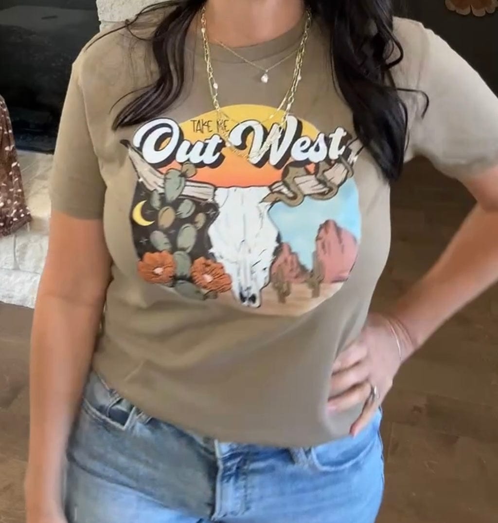 Take Me Out West Graphic T-Shirt Envy Stylz Boutique