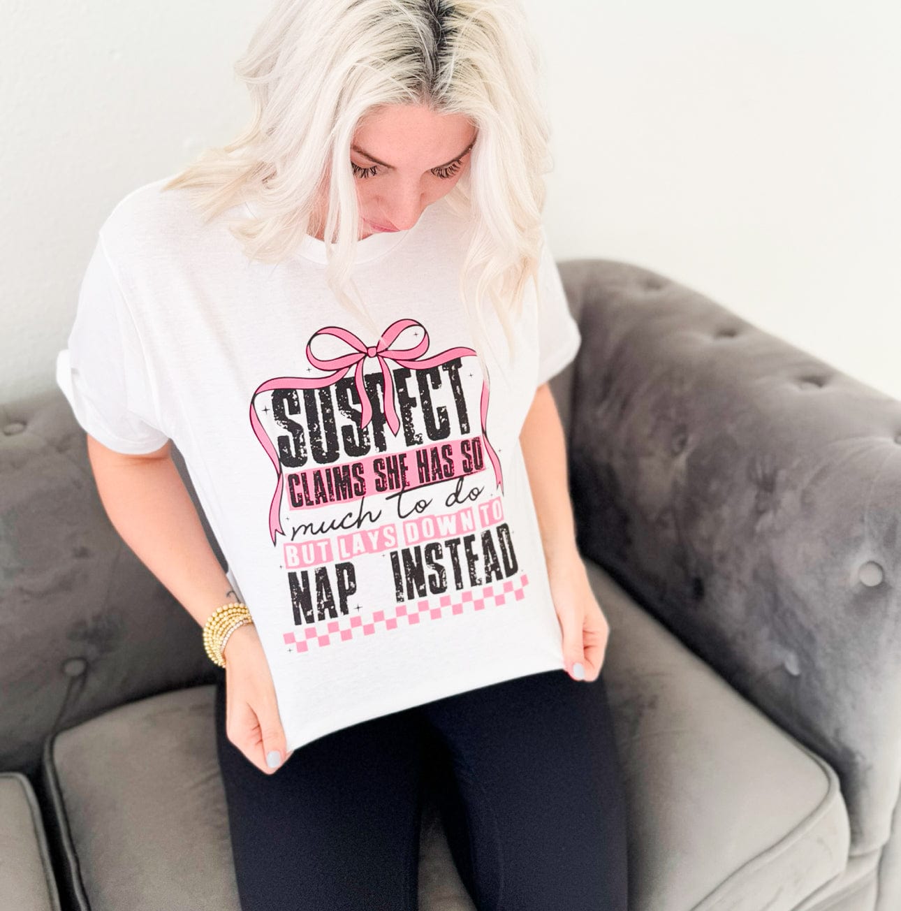 Suspect Claims She Has So Much To Do Graphic T-Shirt Envy Stylz Boutique