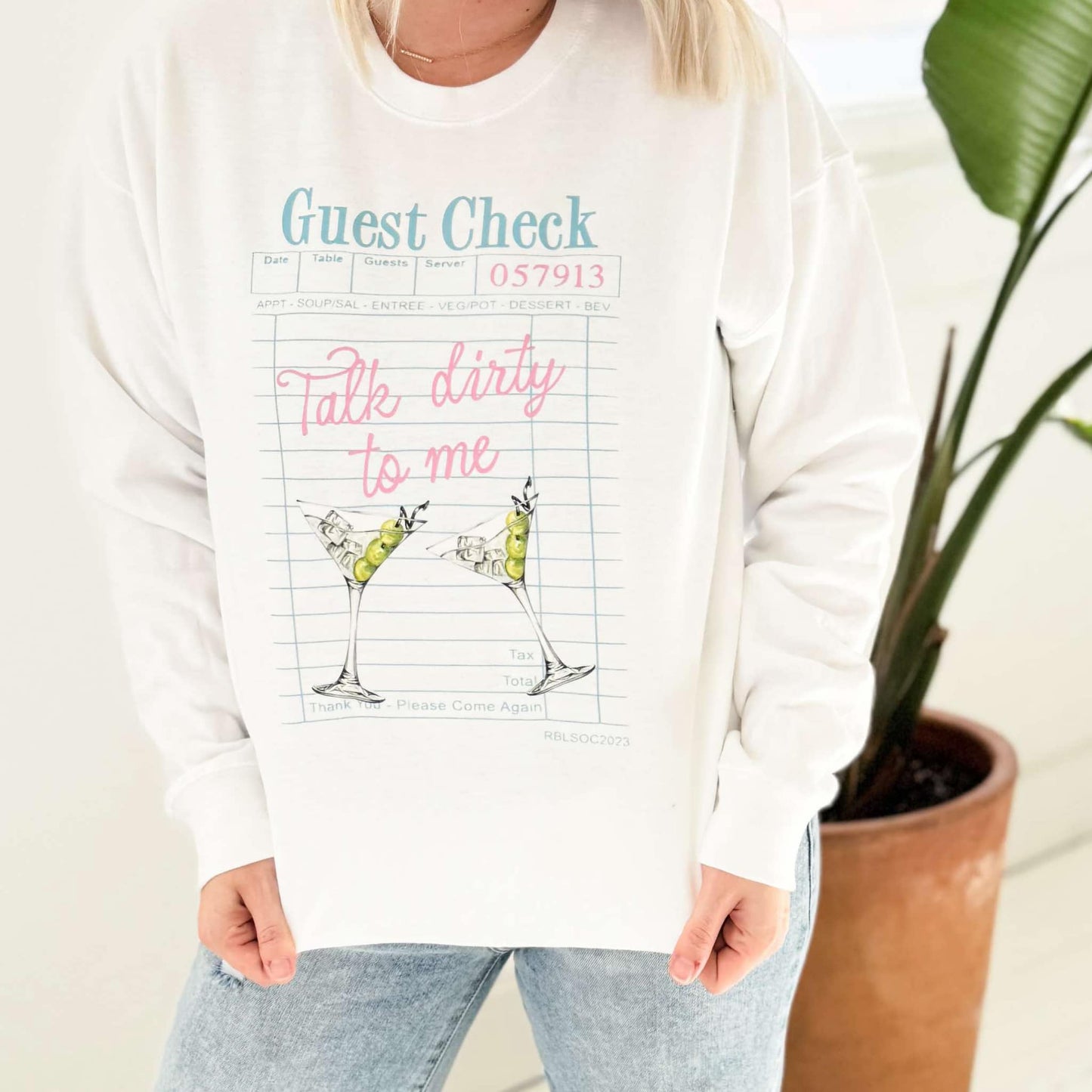 Talk Dirty To Me Martinis Graphic Sweatshirt Envy Stylz Boutique