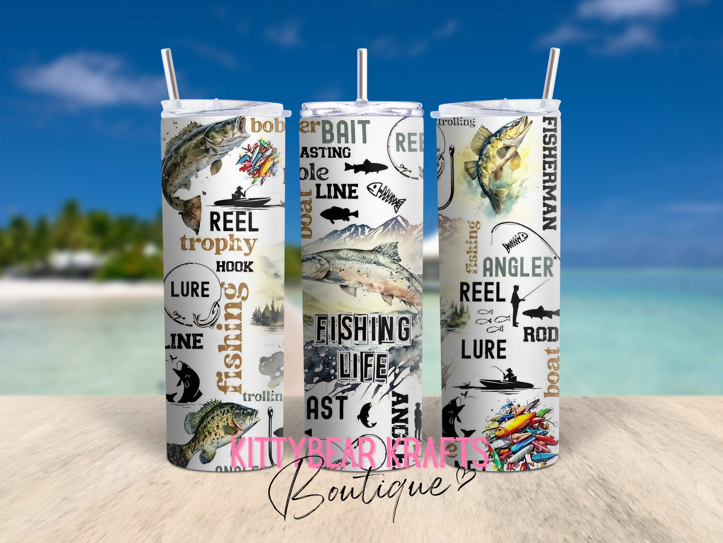 Fishing Life 20 oz Stainless Steel Tumbler