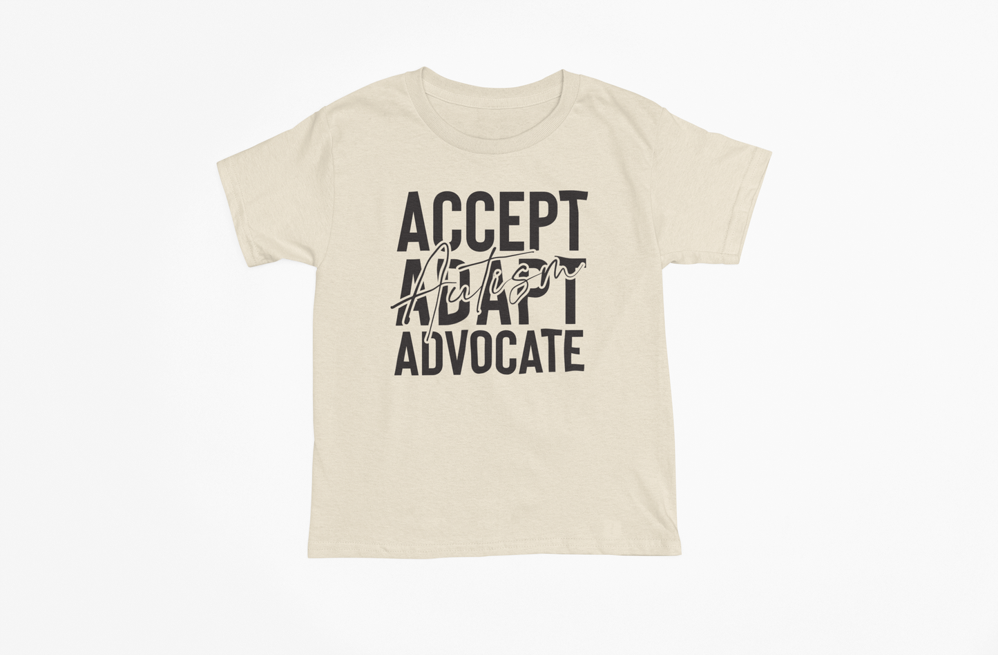 Accept Adapt Advocate Autism Graphic T-Shirt Tea Shirt Shoppe