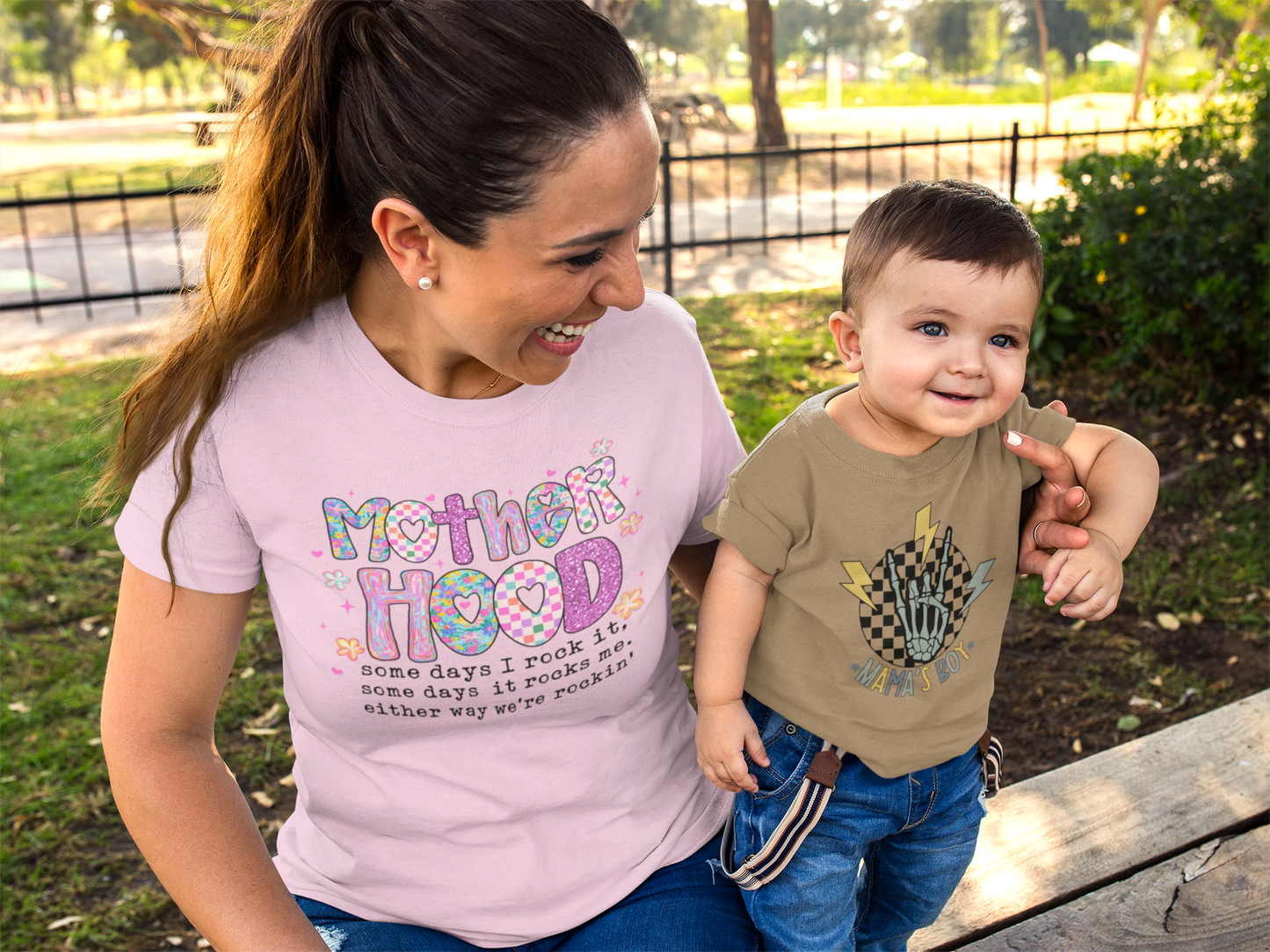 Motherhood Sometimes I Rock It Graphic Tee T-Shirt Tea Shirt Shoppe