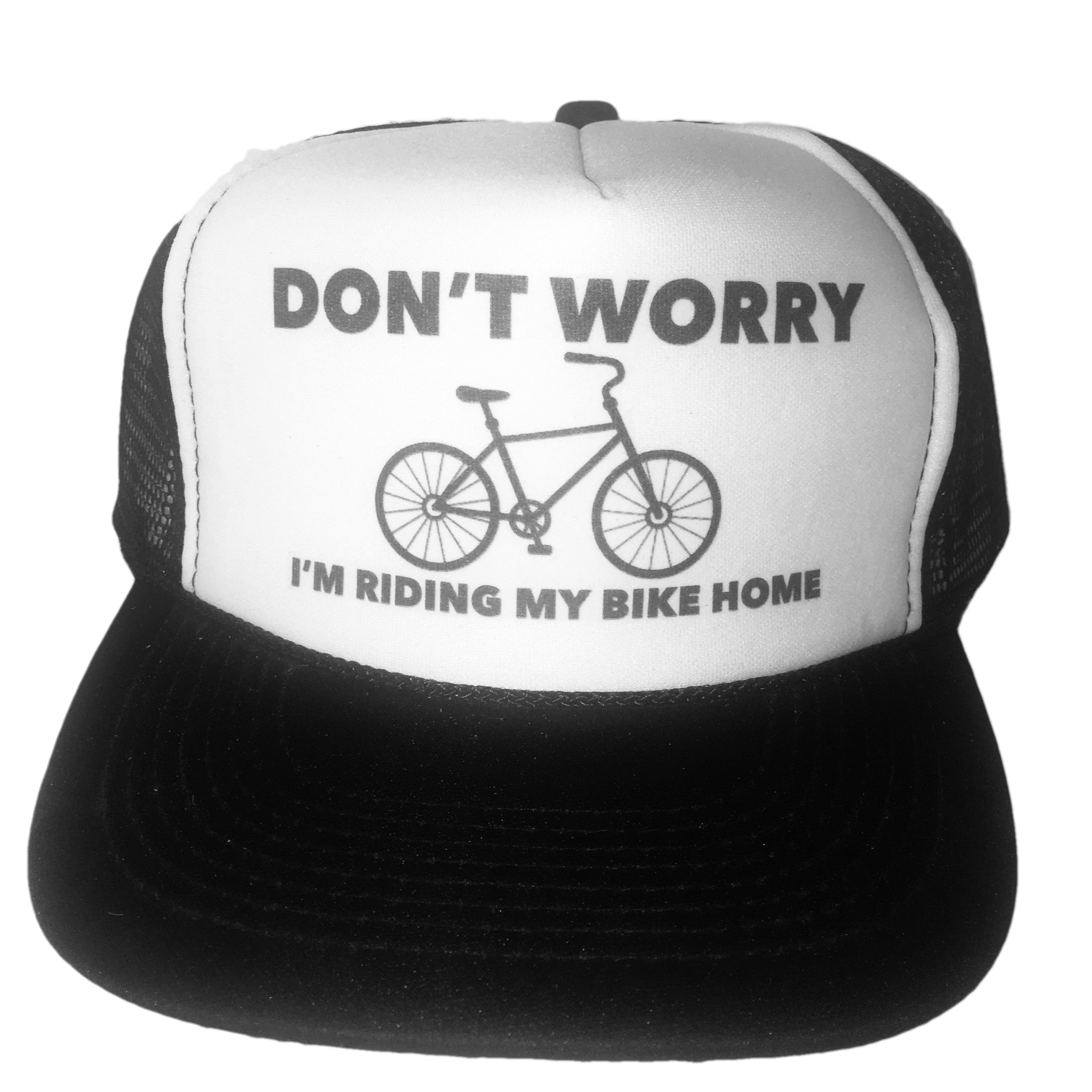 Don't Worry I'm Riding My Bike Home Trucker Hat Uncle Bekah’s Inappropriate Trucker Hats
