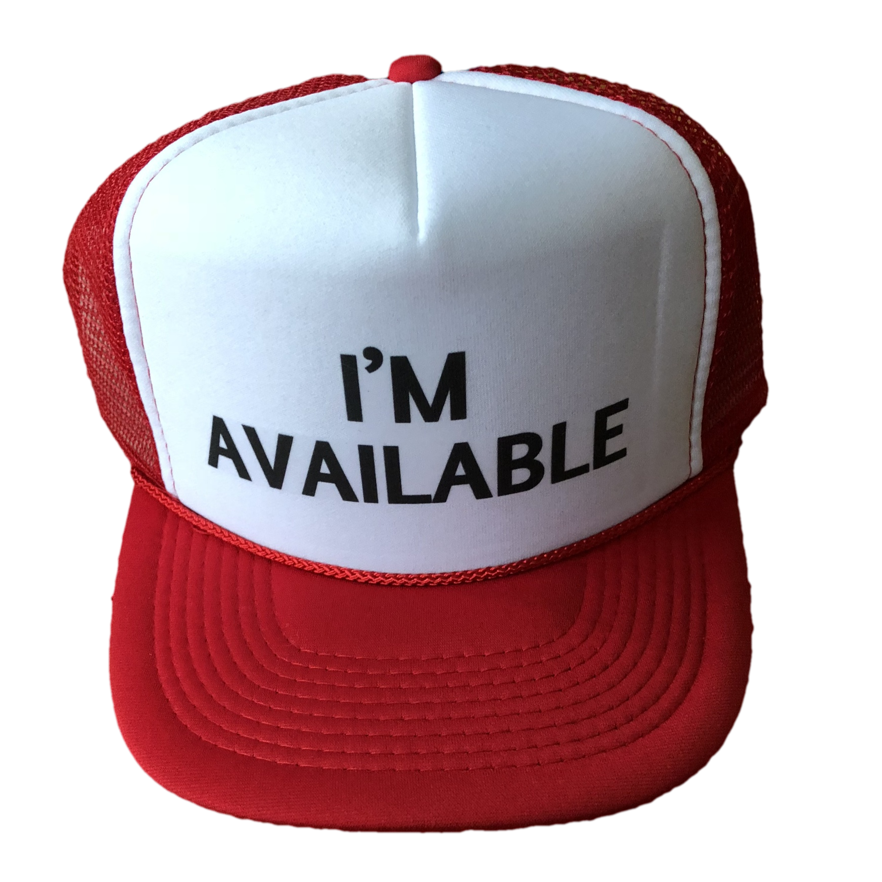 I'm Available Trucker Hat Uncle Bekah’s Inappropriate Trucker Hats