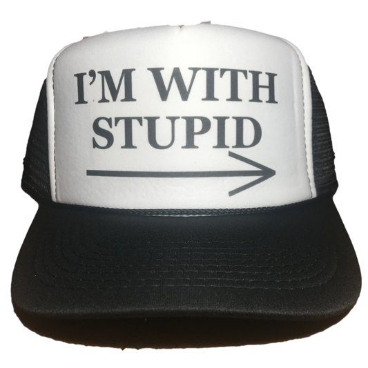 I'm With Stupid Trucker Hat Uncle Bekah’s Inappropriate Trucker Hats