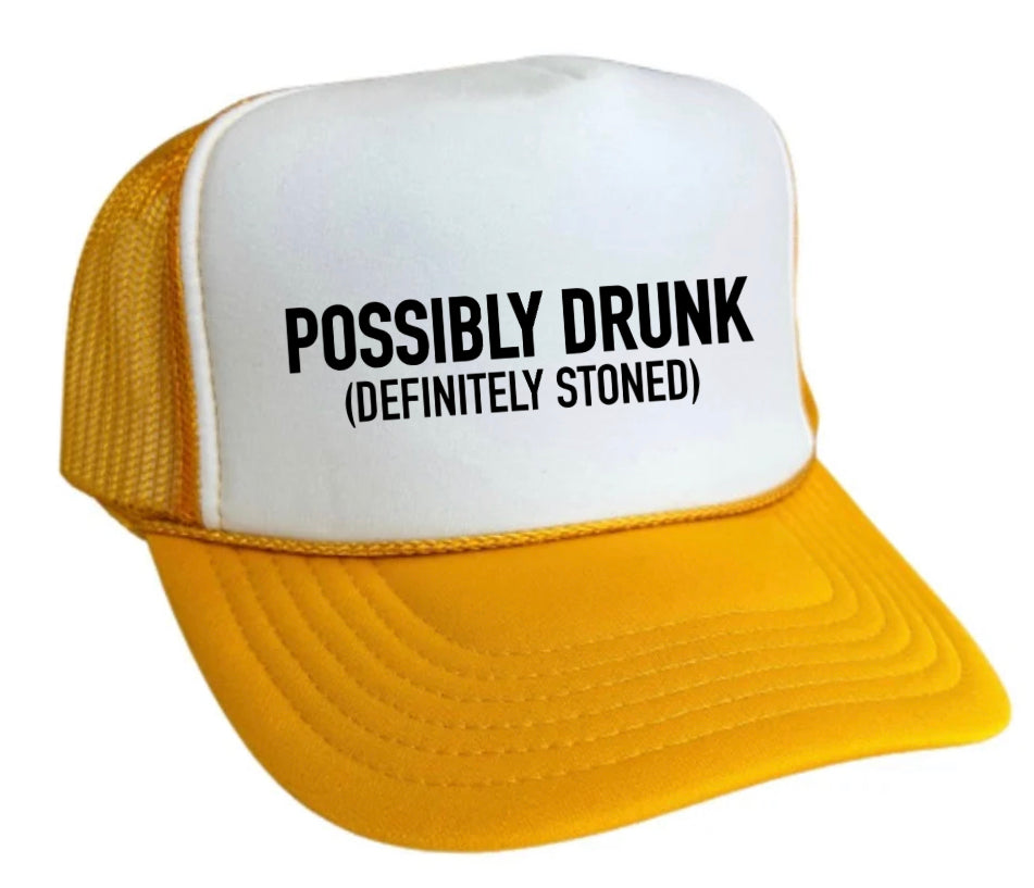 Possibly Drunk (Definitely Stoned) Trucker Hat Uncle Bekah’s Inappropriate Trucker Hats
