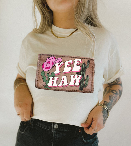 Yee Haw Cactus Graphic T-Shirt Gunpowder and Lace Boutique Nac