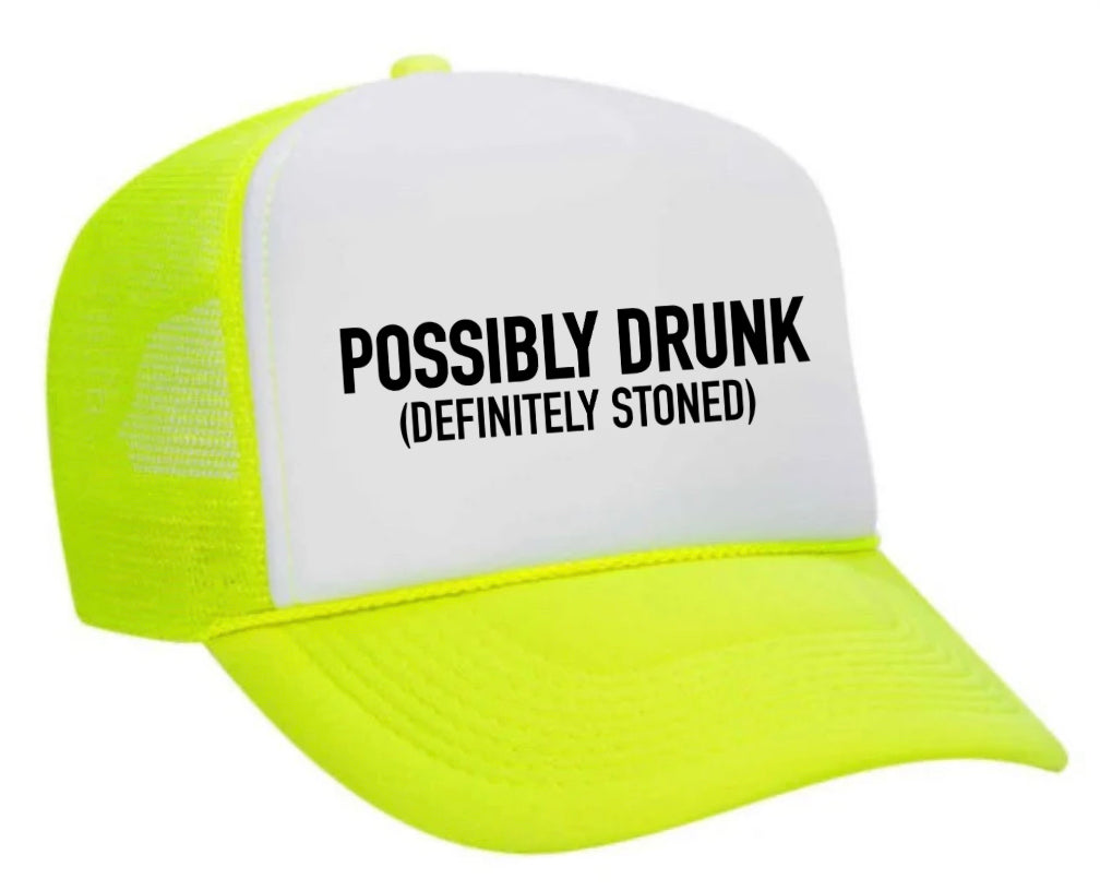 Possibly Drunk (Definitely Stoned) Trucker Hat Uncle Bekah’s Inappropriate Trucker Hats